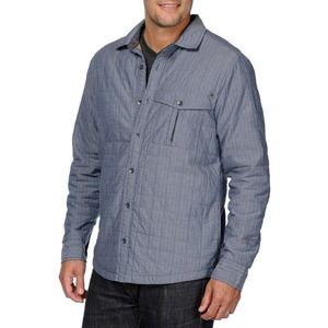 HORNY TOAD & Co. Gray Blue Chambertin Quilted Shirt Jacket Pockets Lined XXL